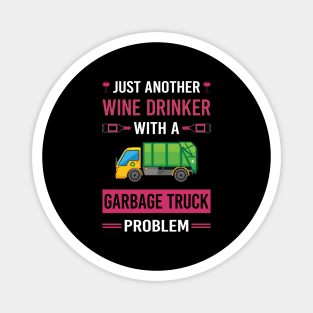 Wine Drinker Garbage Truck Trucks Magnet